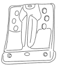 AUDI 443807131 Front Humper Bracket